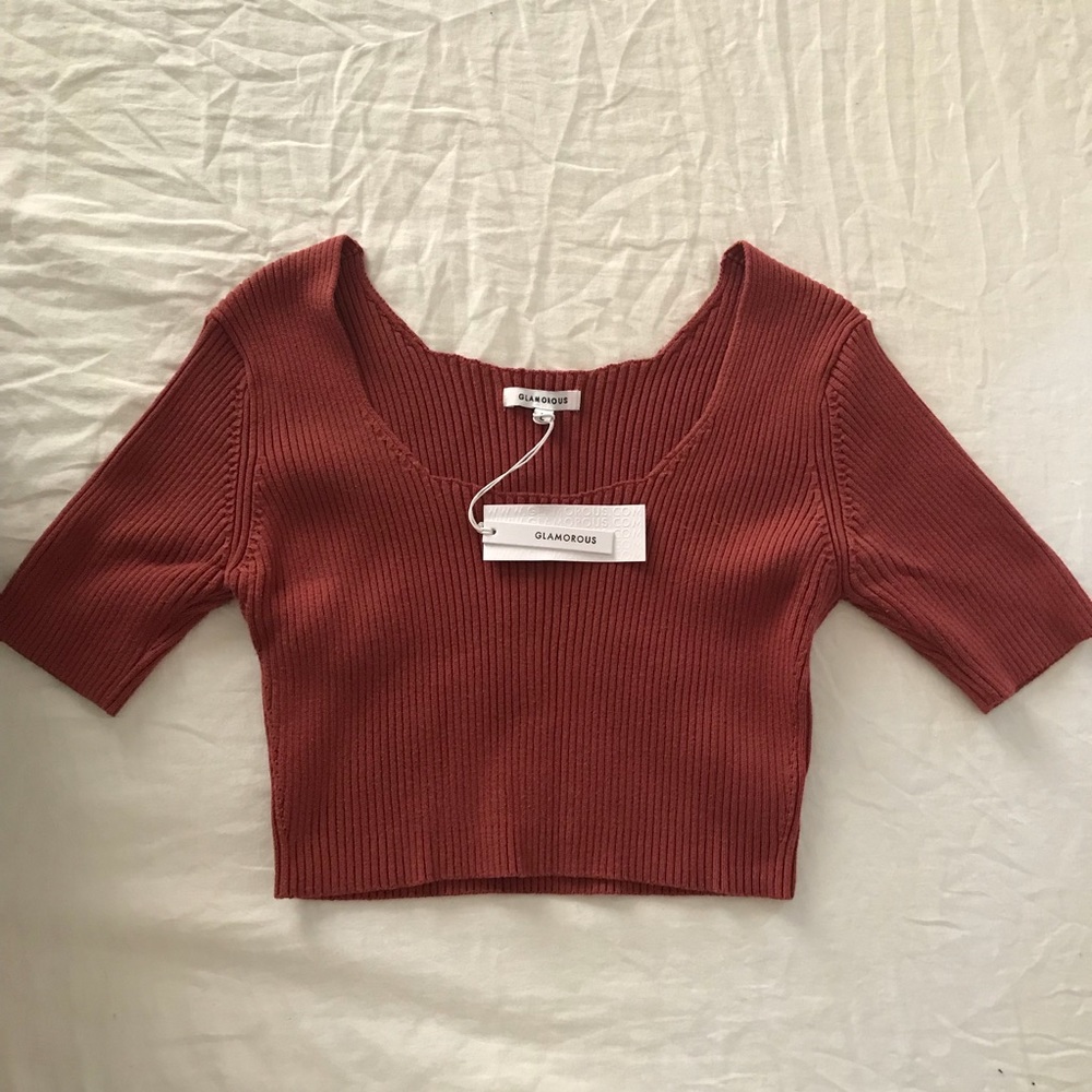 ASOS glamorous crop top sweater